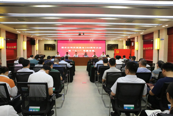 ng电子游戏公司进行庆祝中国共产党成立103周年大会暨“七一”专题党课